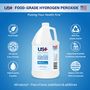 US+ Food Grade 3% Hydrogen Peroxide